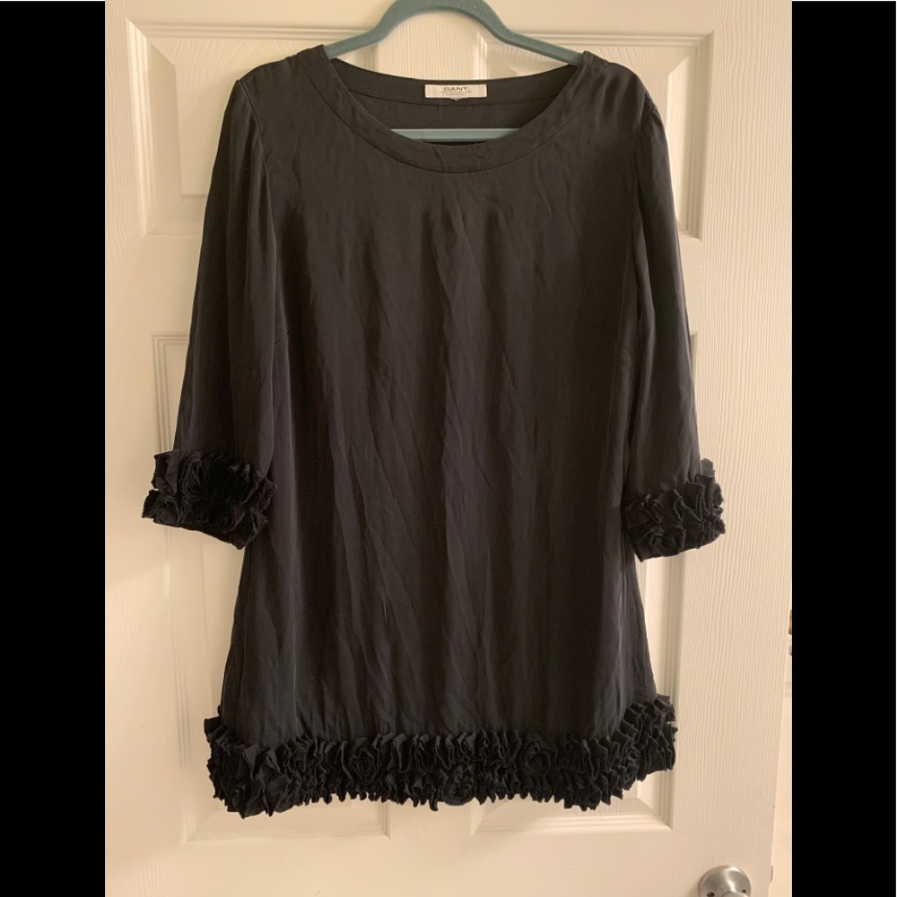 GANT SILK TUNIC TOP FLOWERS SIZE L